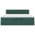 Cadru de pat otoman cu saltele Verde închis 200x200cm catifea GartenMobel Dekor