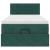 Pat otoman cu saltea și LED-uri, verde închis, 80x200cm catifea GartenMobel Dekor
