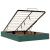 Cadru de pat otoman cu saltea verde închis 140x190cm catifea GartenMobel Dekor