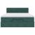 Cadru de pat otoman cu saltea verde închis 140x190cm catifea GartenMobel Dekor