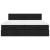 Cadru de pat otoman cu saltele, material negru 160x200cm GartenMobel Dekor