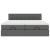 Cadru de pat otoman cu saltele țesătură gri închis 160x200cm GartenMobel Dekor