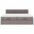 Cadru de pat otoman cu saltele Taupe 180x200cm Material GartenMobel Dekor