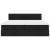 Cadru de pat otoman cu saltele, material negru 160x200cm GartenMobel Dekor