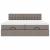 Cadru de pat otoman cu saltele Taupe 180x200cm Material GartenMobel Dekor