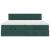 Cadru de pat otoman cu saltele Verde închis 160x200cm catifea GartenMobel Dekor