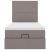 Cadru de pat otoman cu saltea Taupe 90x190cm Material GartenMobel Dekor