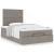 Cadru de pat otoman cu saltea Taupe 120x200cm Material GartenMobel Dekor