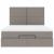Cadru de pat otoman cu saltea Taupe 140x190cm Material GartenMobel Dekor