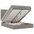 Cadru de pat otoman cu saltea Taupe 140x190cm Material GartenMobel Dekor