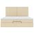 Cadru de pat otoman cu saltea crem 180x200cm stofa GartenMobel Dekor