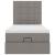 Cadru de pat otoman cu saltea Taupe 80x200cm Material GartenMobel Dekor