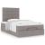 Cadru de pat otoman cu saltea Taupe 120x200cm Material GartenMobel Dekor