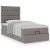 Cadru de pat otoman cu saltea Taupe 90x190cm Material GartenMobel Dekor