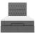 Cadru pat otoman cu saltea țesătură gri închis 120x190 cm GartenMobel Dekor