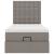 Cadru de pat otoman cu saltea Taupe 80x200cm Material GartenMobel Dekor