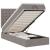 Cadru de pat otoman cu saltea Taupe 90x190cm Material GartenMobel Dekor