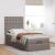 Cadru de pat otoman cu saltea Taupe 90x190cm Material GartenMobel Dekor