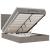 Cadru de pat otoman cu saltea Taupe 140x190cm Material GartenMobel Dekor