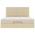 Cadru de pat otoman cu saltele crem 200x200cm stofa GartenMobel Dekor