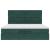 Cadru de pat otoman cu saltele Verde închis 200x200cm catifea GartenMobel Dekor