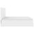 Cadru pat otoman cu saltele alb pur 200x200cm piele artificială GartenMobel Dekor