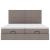 Cadru de pat otoman cu saltele Taupe 160x200cm Material GartenMobel Dekor