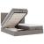 Cadru de pat otoman cu saltele Taupe 160x200cm Material GartenMobel Dekor