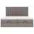 Cadru de pat otoman cu saltele Taupe 180x200cm Material GartenMobel Dekor