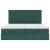 Cadru de pat otoman cu saltele Verde închis 160x200cm catifea GartenMobel Dekor