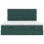 Cadru de pat otoman cu saltele Verde închis 160x200cm catifea GartenMobel Dekor