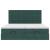Cadru de pat otoman cu saltele Verde închis 160x200cm catifea GartenMobel Dekor