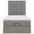 Cadru de pat otoman cu saltea Taupe 90x190cm Material GartenMobel Dekor