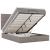 Cadru de pat otoman cu saltea Taupe 140x190cm Material GartenMobel Dekor