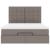 Cadru de pat otoman cu saltea Taupe 140x190cm Material GartenMobel Dekor