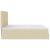 Cadru de pat otoman cu saltea crem 180x200cm stofa GartenMobel Dekor