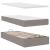 Cadru de pat otoman cu saltea Taupe 80x200cm Material GartenMobel Dekor