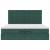 Cadru de pat otoman cu saltele Verde închis 200x200cm catifea GartenMobel Dekor