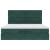 Cadru de pat otoman cu saltele Verde închis 200x200cm catifea GartenMobel Dekor