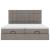 Cadru de pat otoman cu saltele Taupe 180x200cm Material GartenMobel Dekor