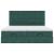 Cadru de pat otoman cu saltele Verde închis 160x200cm catifea GartenMobel Dekor