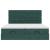 Cadru de pat otoman cu saltele Verde închis 160x200cm catifea GartenMobel Dekor