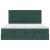 Cadru de pat otoman cu saltele Verde închis 160x200cm catifea GartenMobel Dekor