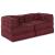 Canapea modulară Manual 2 pcs Bordo 70 x 70 x 56 cm țesătură GartenMobel Dekor