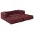 Canapea modulară Manual 2 pcs Bordo 70 x 70 x 56 cm țesătură GartenMobel Dekor