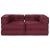 Canapea modulară Manual 2 pcs Bordo 70 x 70 x 56 cm țesătură GartenMobel Dekor