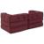 Canapea modulară Manual 2 pcs Bordo 70 x 70 x 56 cm țesătură GartenMobel Dekor
