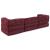 Canapea modulară Manual 3 pcs Bordo 70 x 70 x 56 cm țesătură GartenMobel Dekor