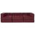 Canapea modulară Manual 3 pcs Bordo 70 x 70 x 56 cm țesătură GartenMobel Dekor