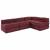Canapea modulară Manual 4 pcs Bordo 70 x 70 x 56 cm țesătură GartenMobel Dekor